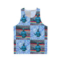 Marty Wolf movie character graphic on a unisex tank top