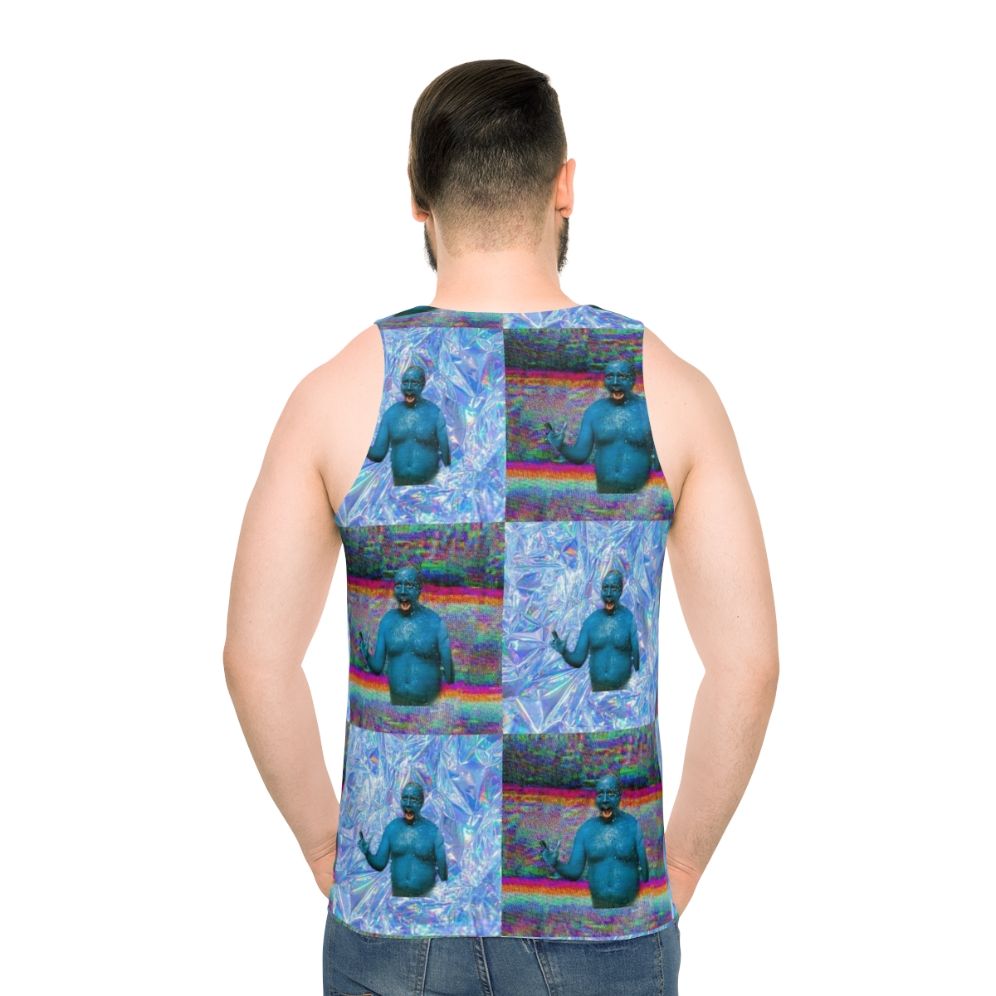 Marty Wolf movie character graphic on a unisex tank top