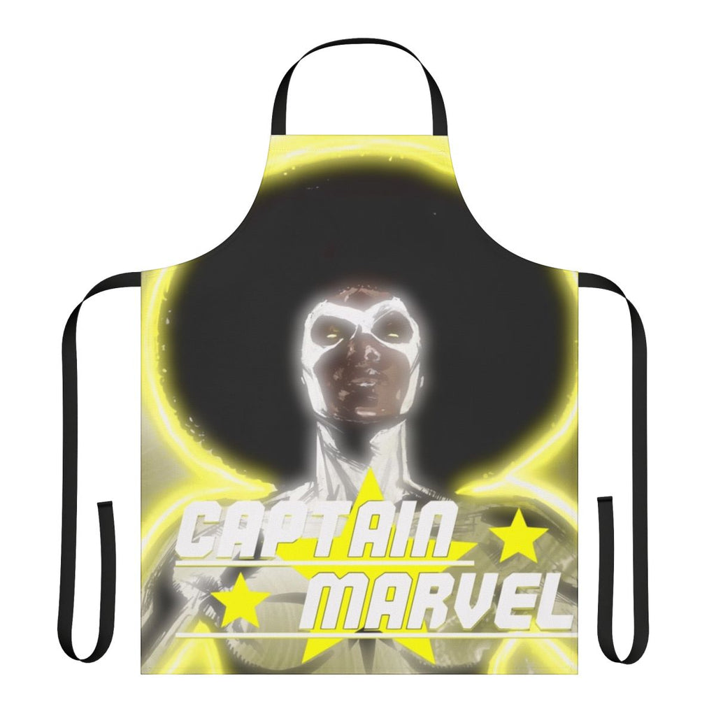 Marvel-inspired apron featuring Monica Rambeau, also known as Captain Marvel