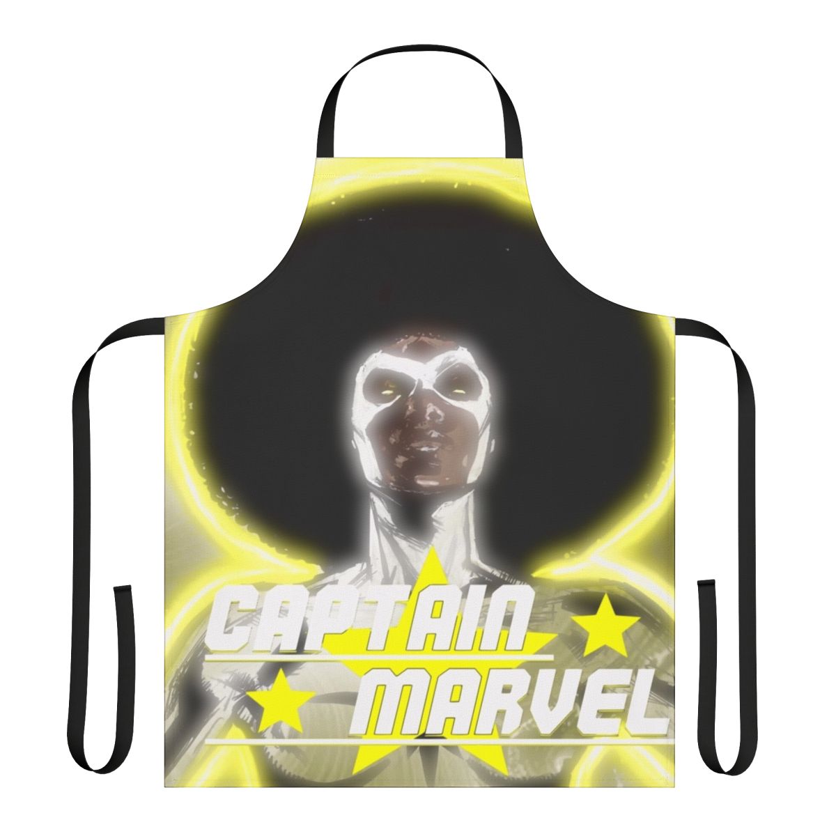Marvel-inspired apron featuring Monica Rambeau, also known as Captain Marvel