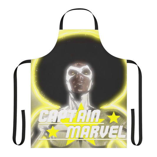 Marvel-inspired apron featuring Monica Rambeau, also known as Captain Marvel