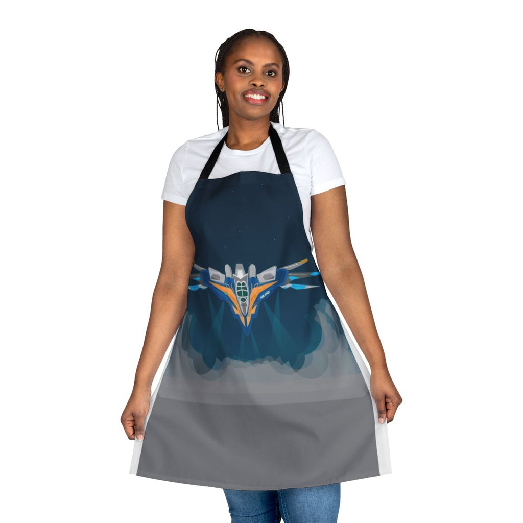 Milano ship-inspired apron with Guardians of the Galaxy characters