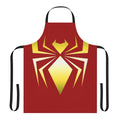 A stylish and durable apron featuring the iconic spider design, perfect for fans of Marvel's Spider-Man.