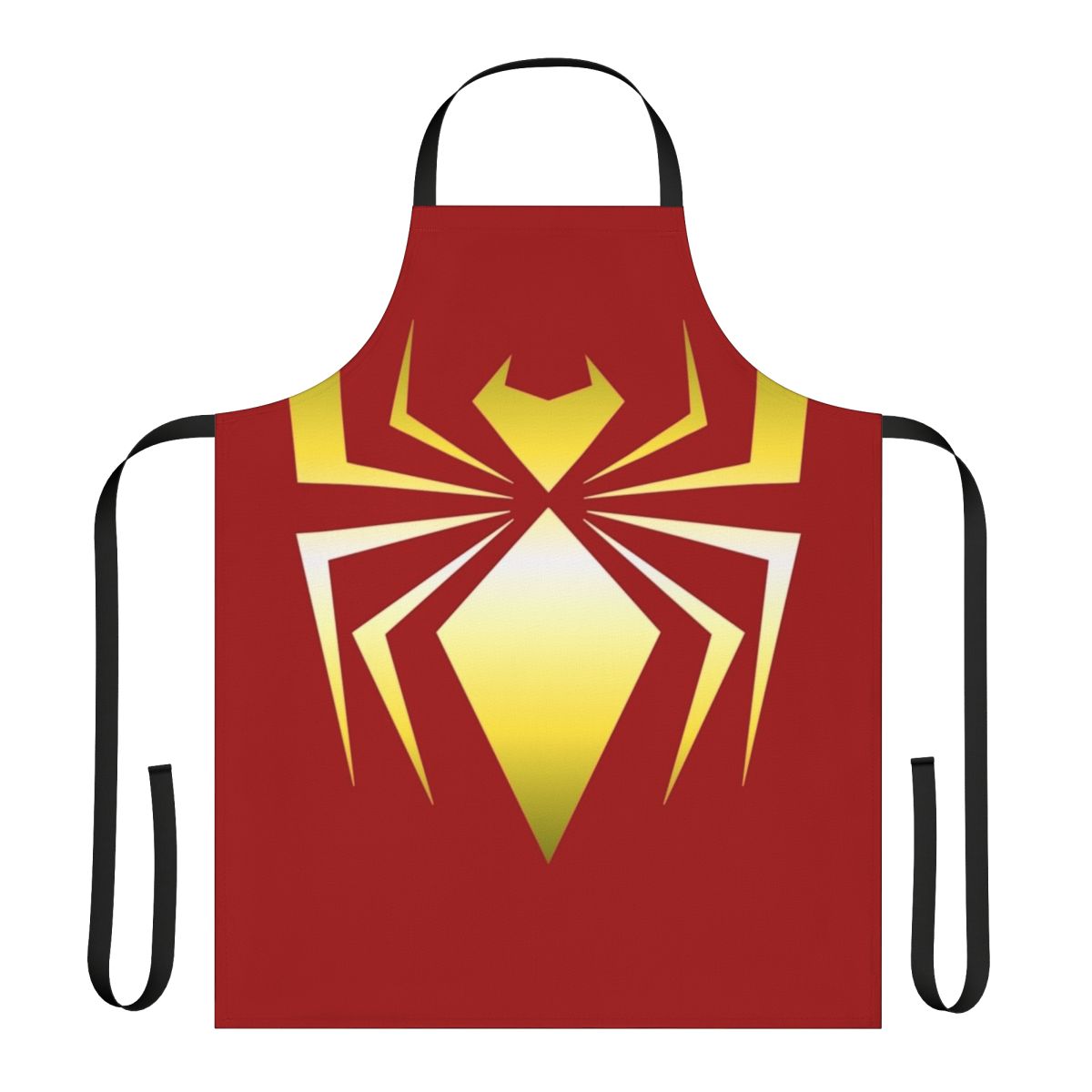 A stylish and durable apron featuring the iconic spider design, perfect for fans of Marvel's Spider-Man.