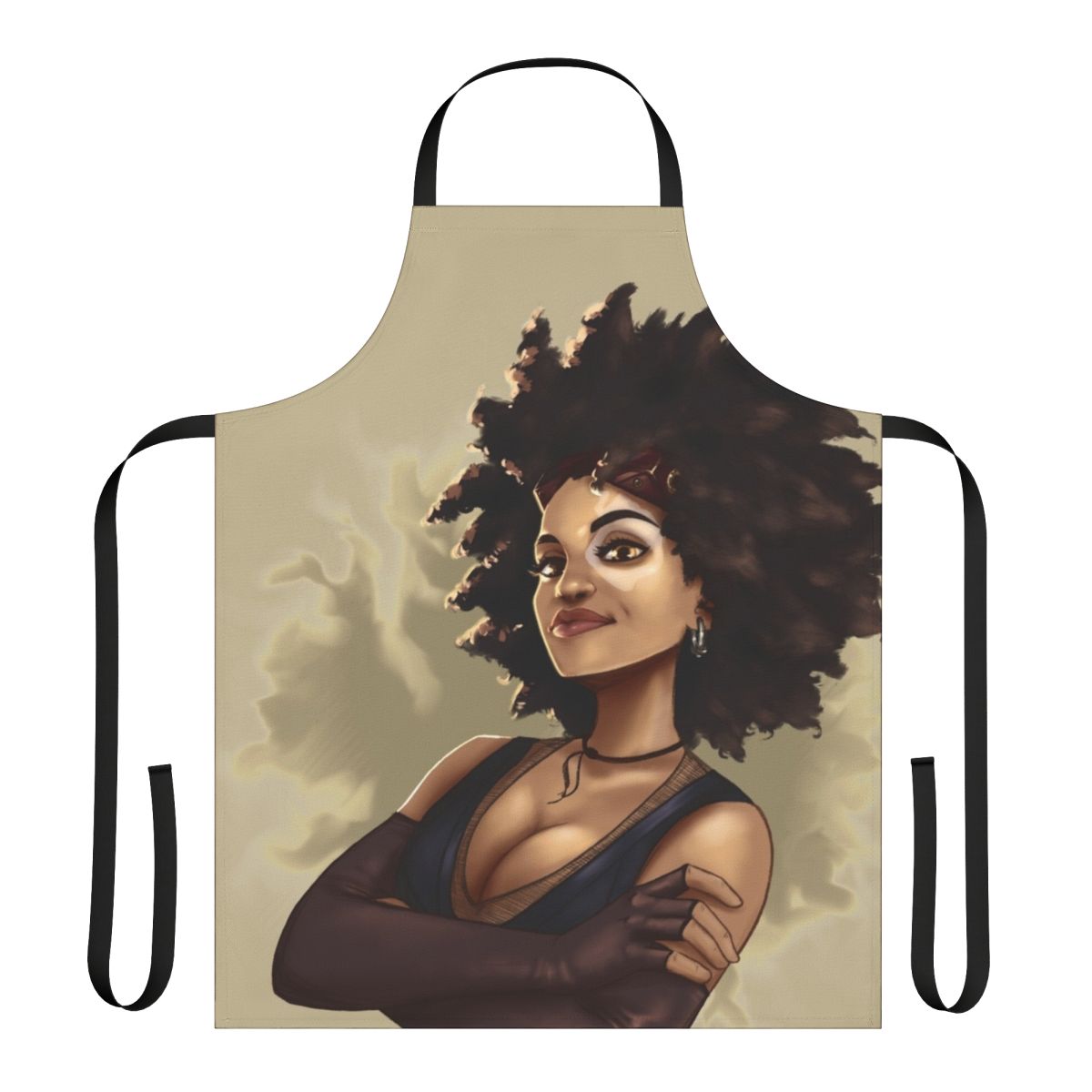 Marvel-inspired superhero apron featuring a lucky design