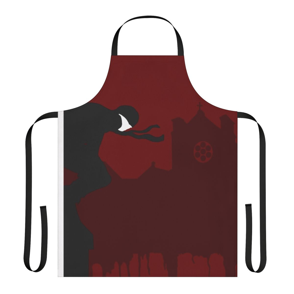 Minimalist apron design featuring "The Devil of Hell's Kitchen" from Marvel comics