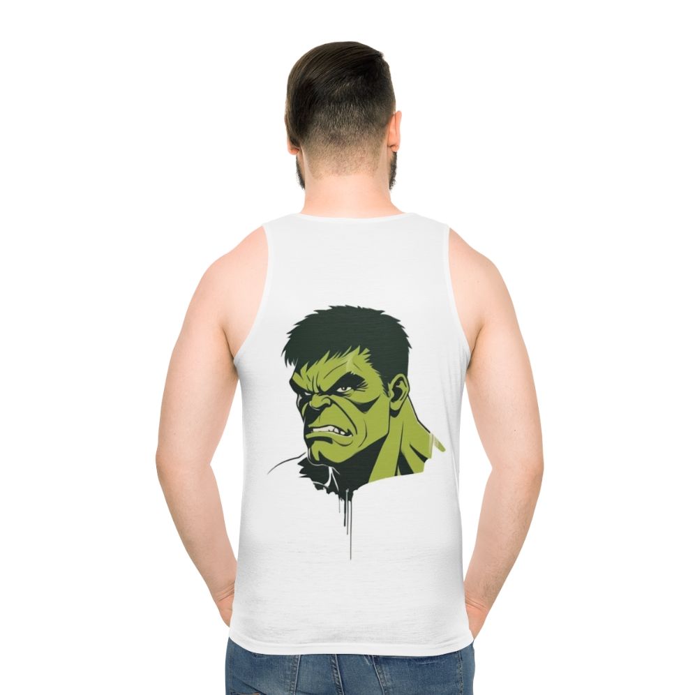 Marvel superhero unisex tank top with Hulk, Avengers, and Endgame graphics