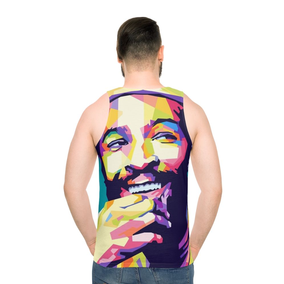 Marvin Gaye inspired colorful pop art unisex tank top