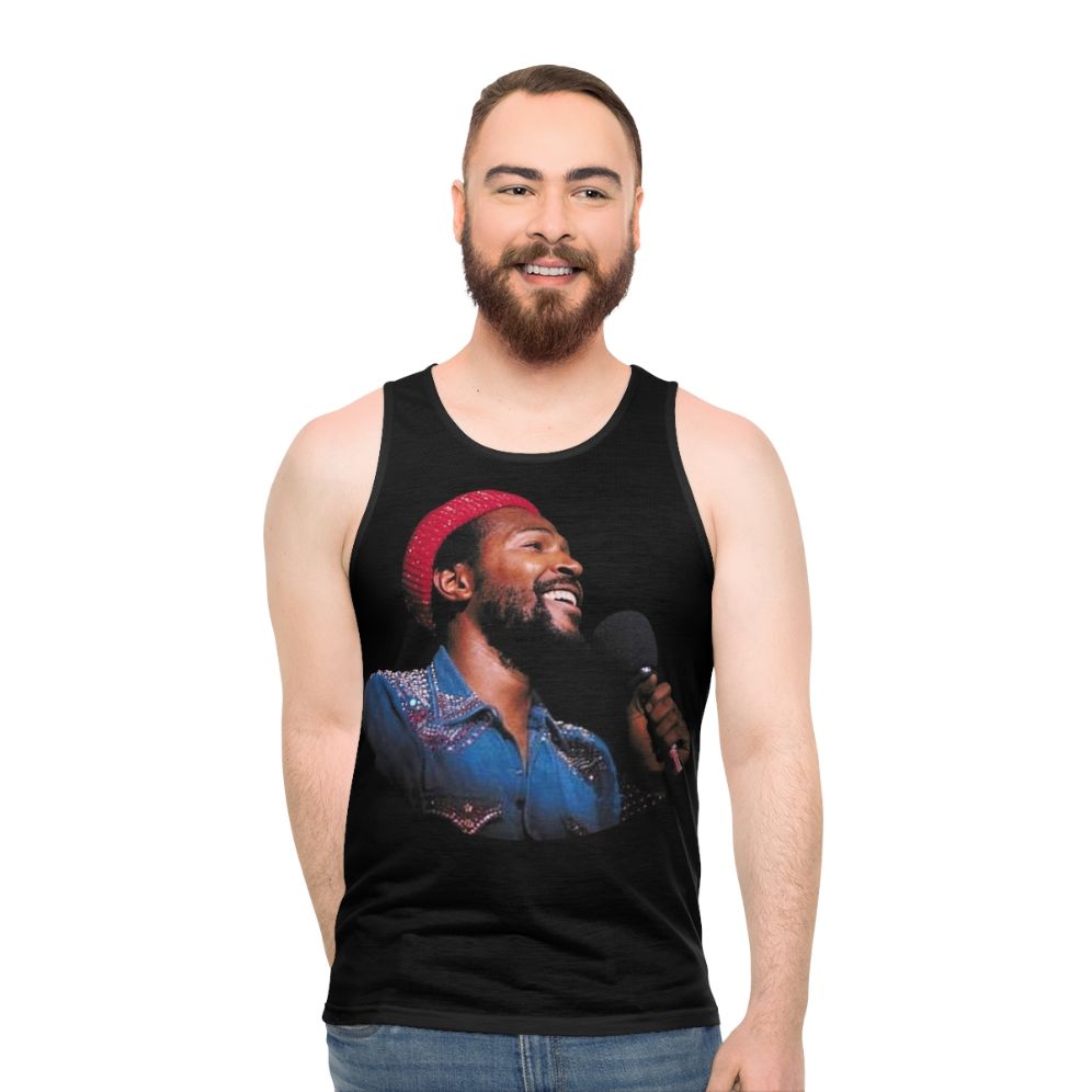 Marvin Gaye Soul Music Unisex Tank Top