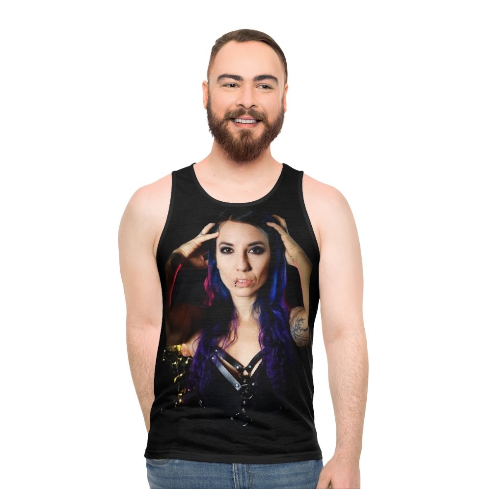Mary Crane Singer of Infinitas Unisex Metal Tank Top