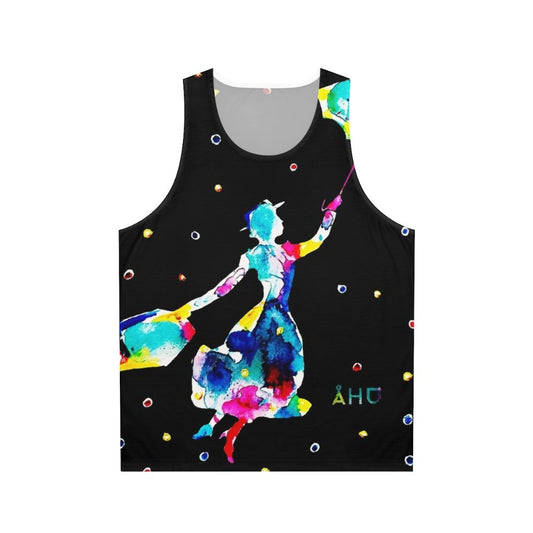 Mary Poppins Unisex Watercolor Tank Top