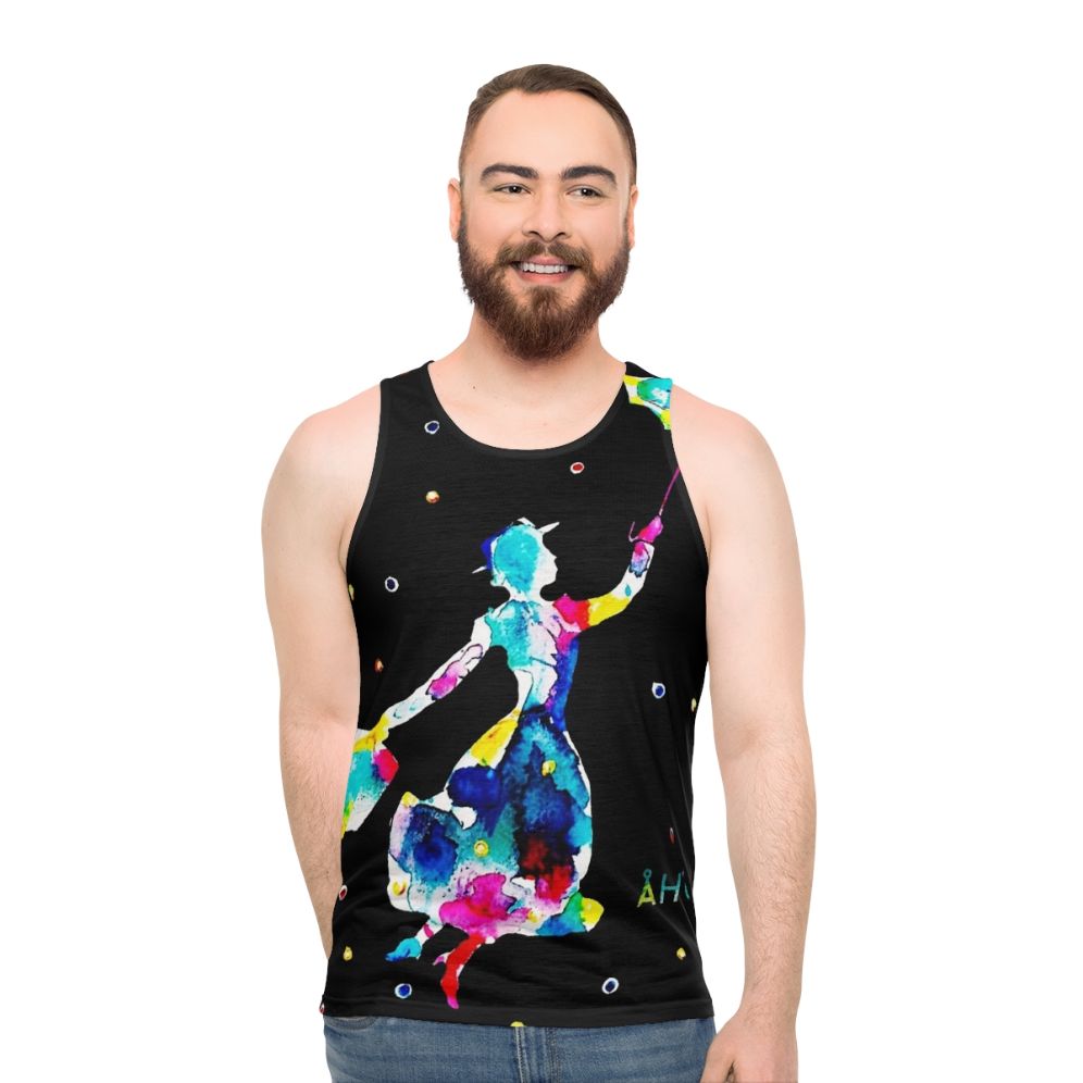 Mary Poppins Unisex Watercolor Tank Top