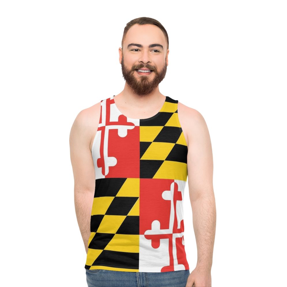 Maryland flag unisex tank top