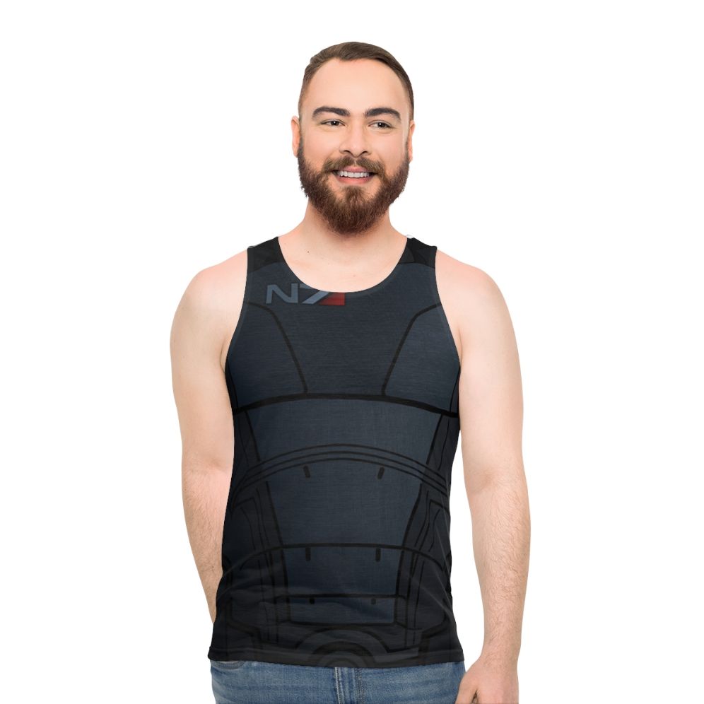 Mass Effect Commander Shepard Unisex Gaming Tank Top