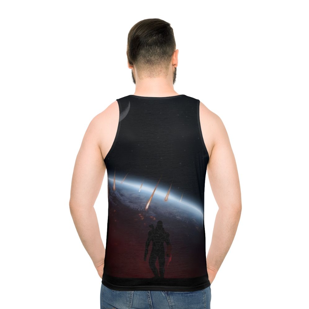Mass Effect Unisex Tank Top featuring Warriors Landscapes Design
