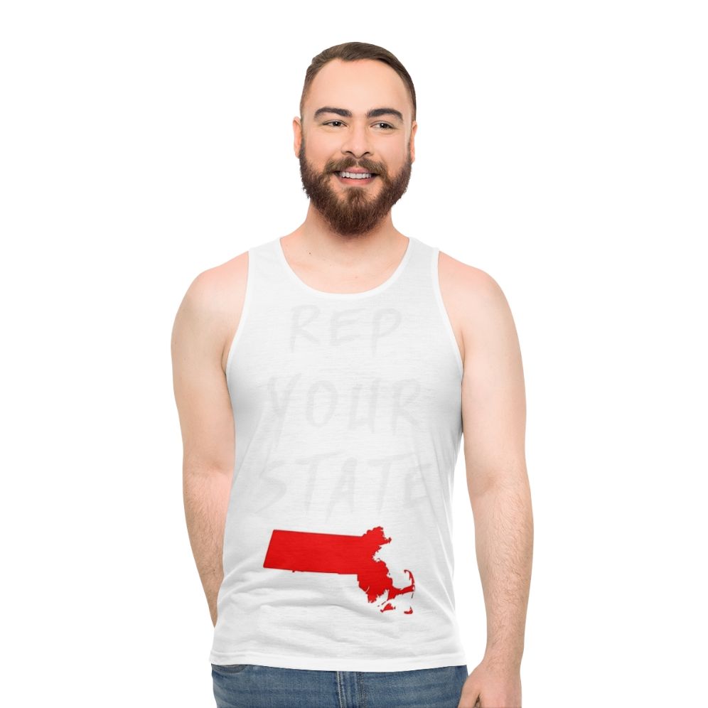 Massachusetts state pride unisex tank top