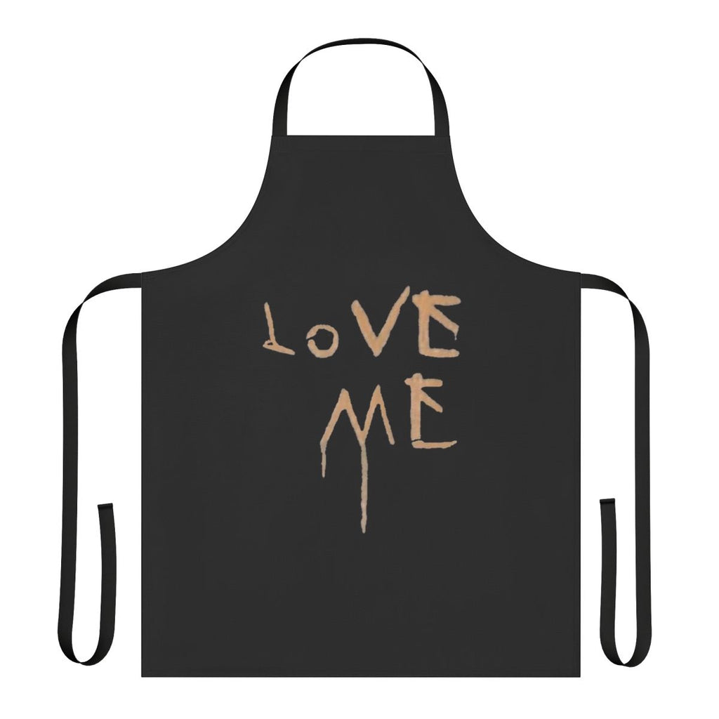 Matchbox Twenty-inspired "Love Me" dripping paint design on an adjustable, high-quality apron