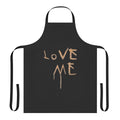 Matchbox Twenty-inspired "Love Me" dripping paint design on an adjustable, high-quality apron