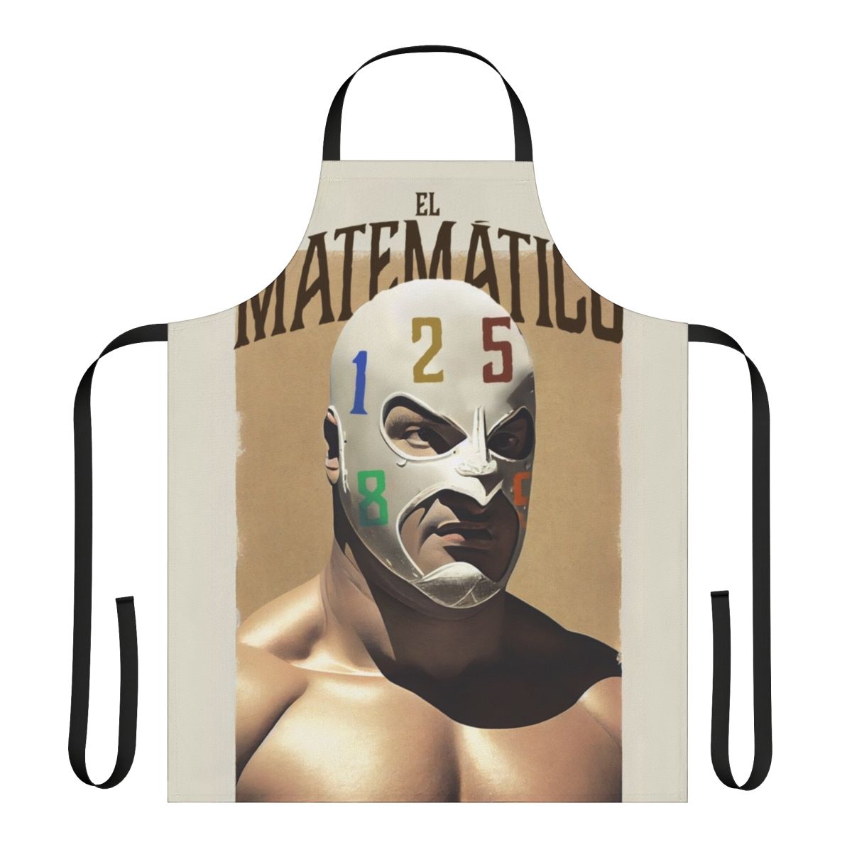 Mathematician-Inspired Poster Apron Featuring Fighting Culture Imagery