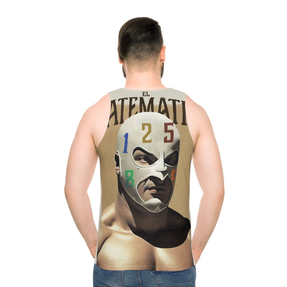 Mathematician wrestling-themed unisex tank top