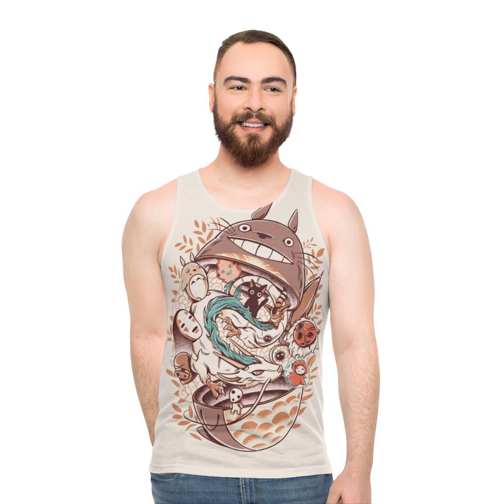 Matryoshka anime unisex tank top