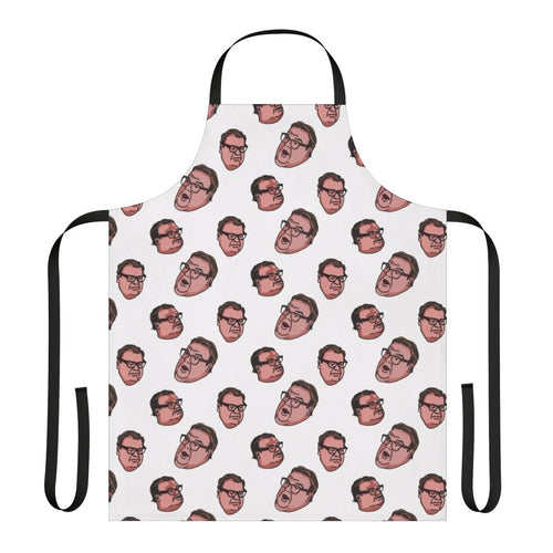"Matt Foley inspired apron featuring a tribute to the iconic Chris Farley SNL character"