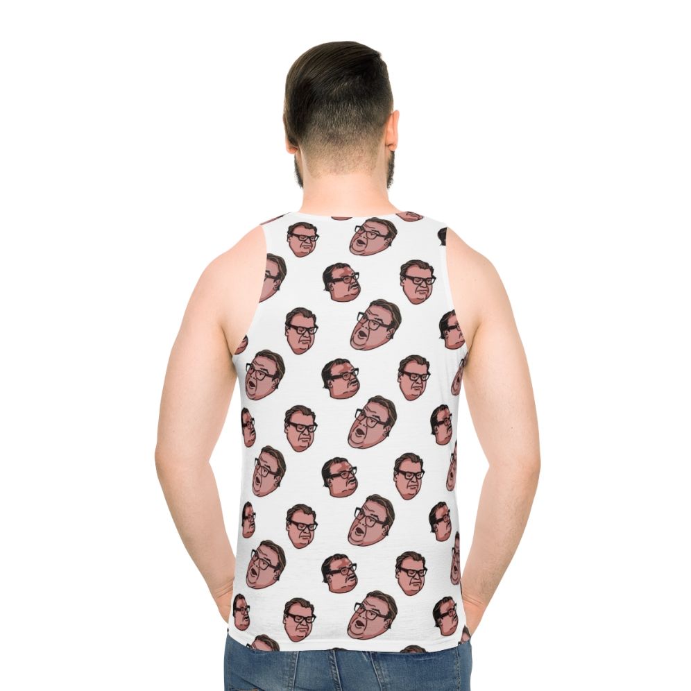 "Matt Foley Unisex Tank Top featuring the iconic Saturday Night Live character"