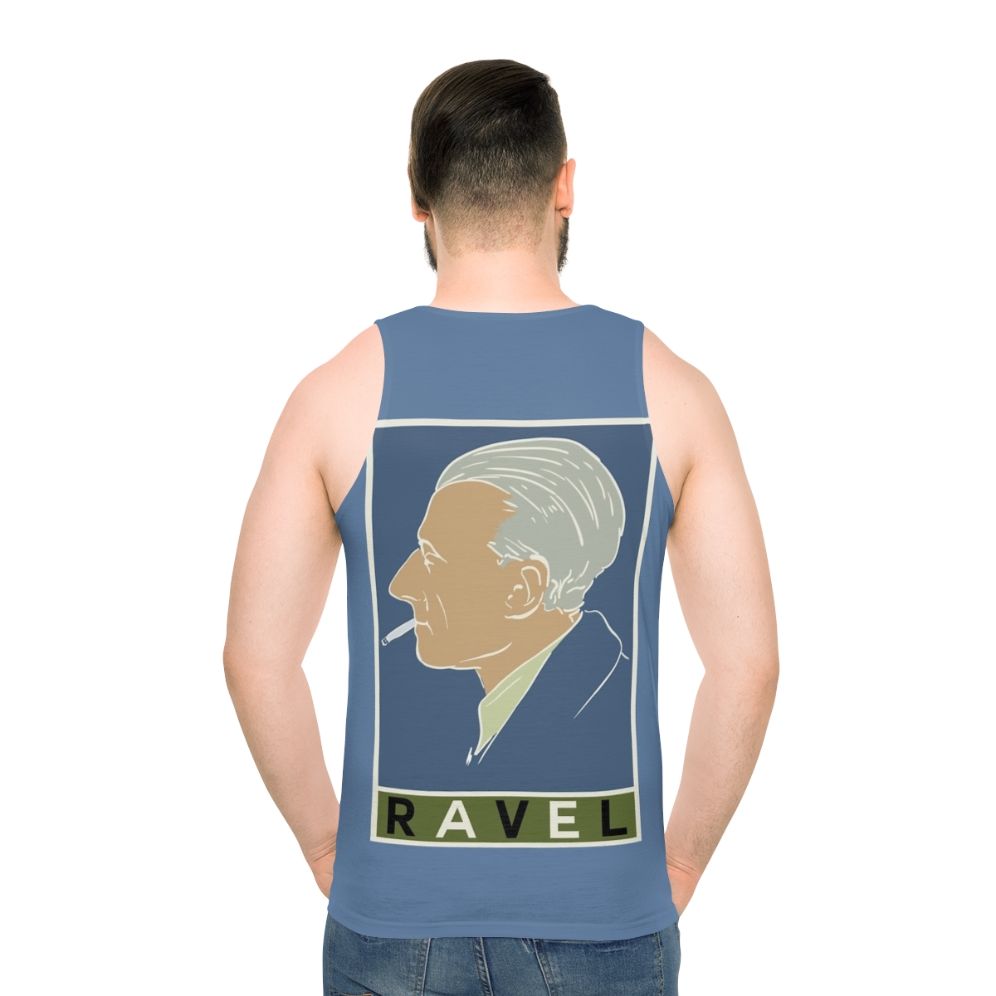 Maurice Ravel Unisex Tank Top with Vintage Classical Music Design
