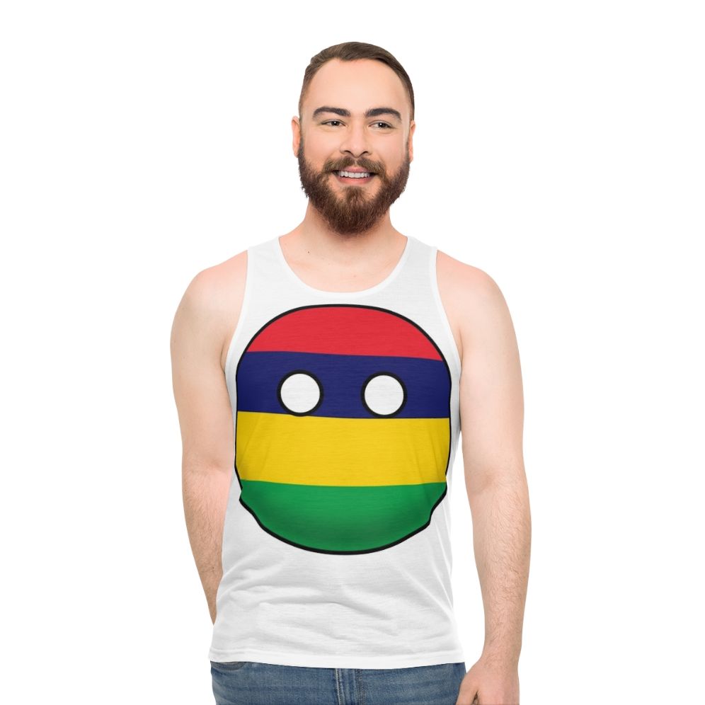 Mauritius Countryball Unisex Tank Top