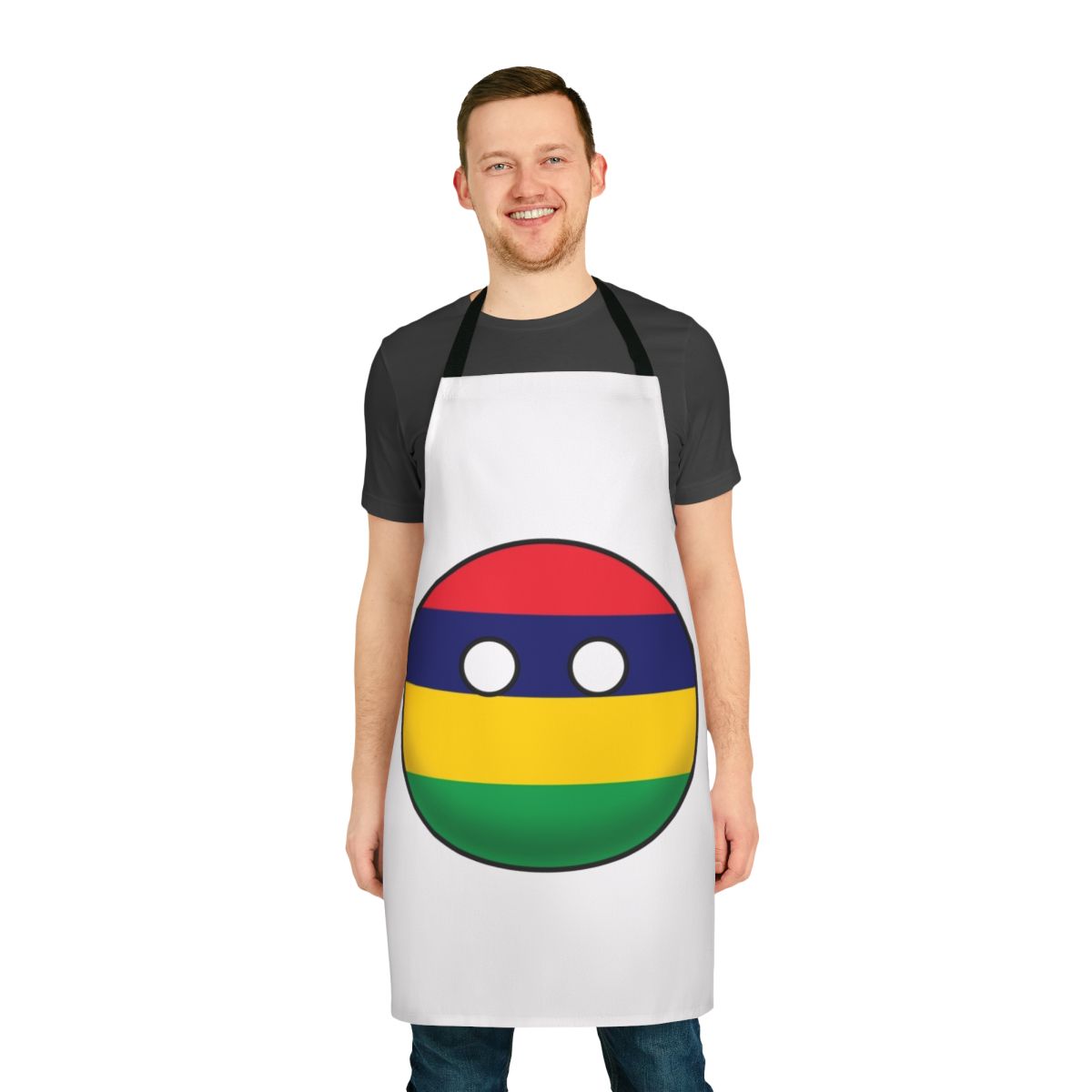 Mauritius Countryball Apron - Patriotic and Humorous National Symbol