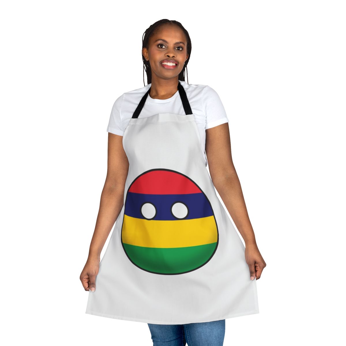 Mauritius Countryball Apron - Patriotic and Humorous National Symbol