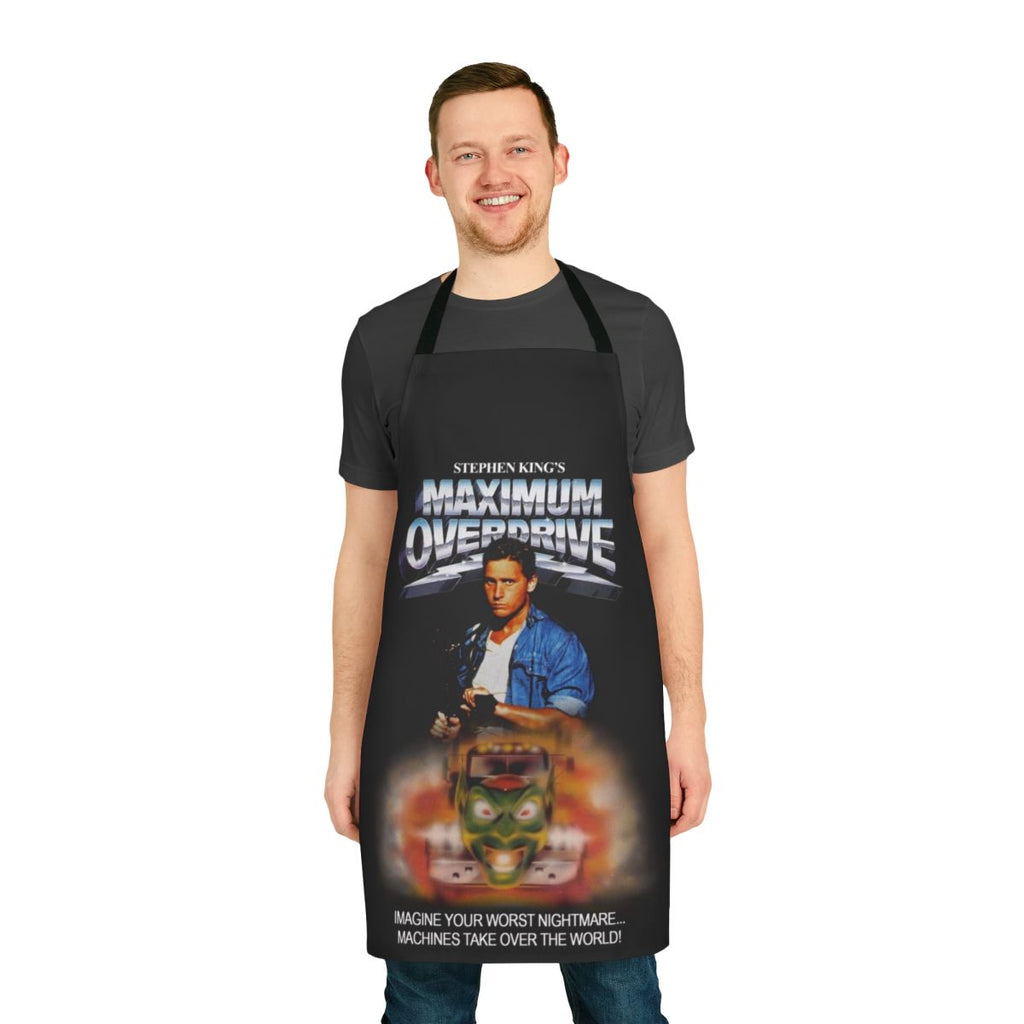 Maximum Overdrive 1986 horror movie themed apron