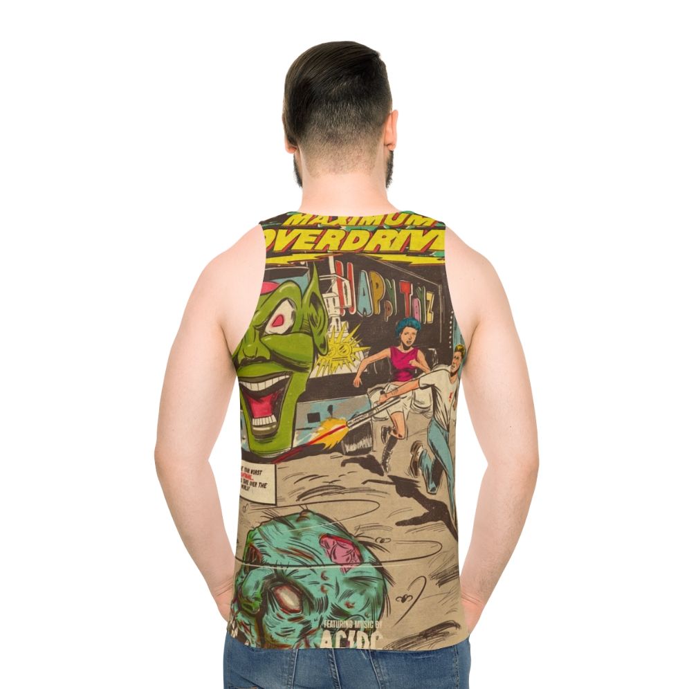 Maximum Overdrive unisex tank top with horror movie fan art