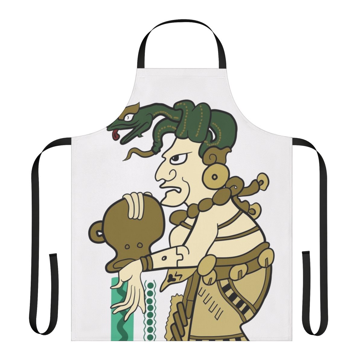 Apron featuring the Mayan goddess Ixchel, the goddess of the moon, love, and pregnancy