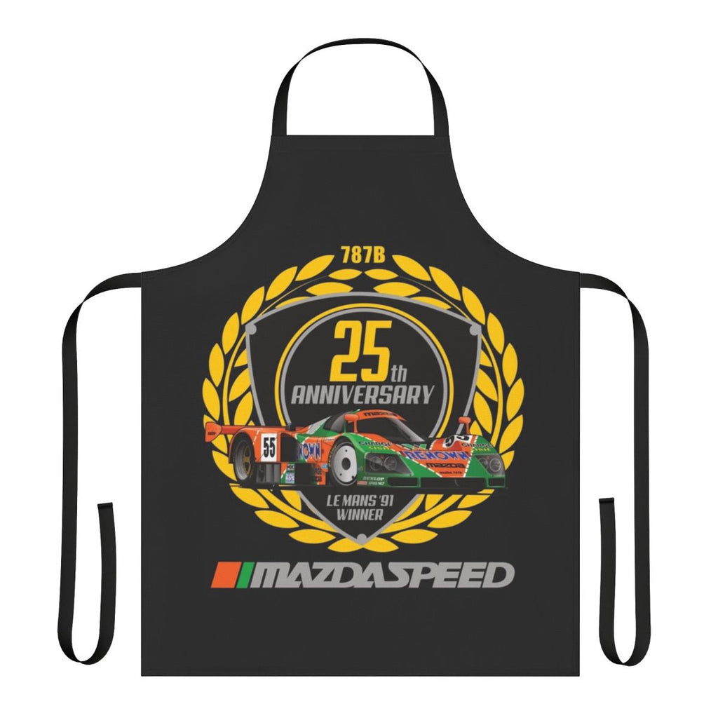 Mazda 787B inspired racing apron featuring the iconic Mazda rotary engine design