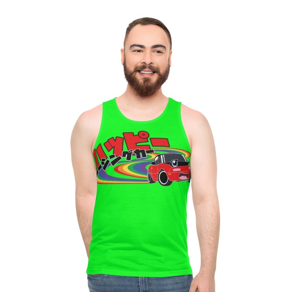 Mazda Miata racing car unisex tank top