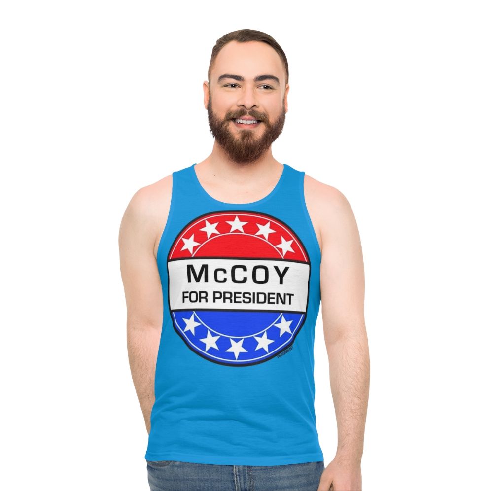Mccoy for President Unisex Sci-Fi Tank Top