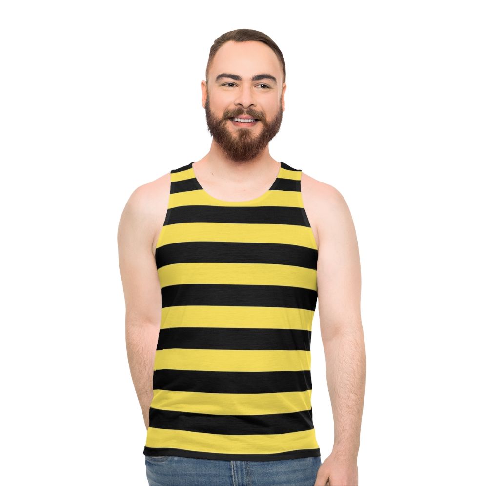 Me Before You' Black and Yellow Stripes Unisex Tank Top