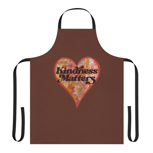 Kindness Matters Apron with a heart design, ideal for teachers