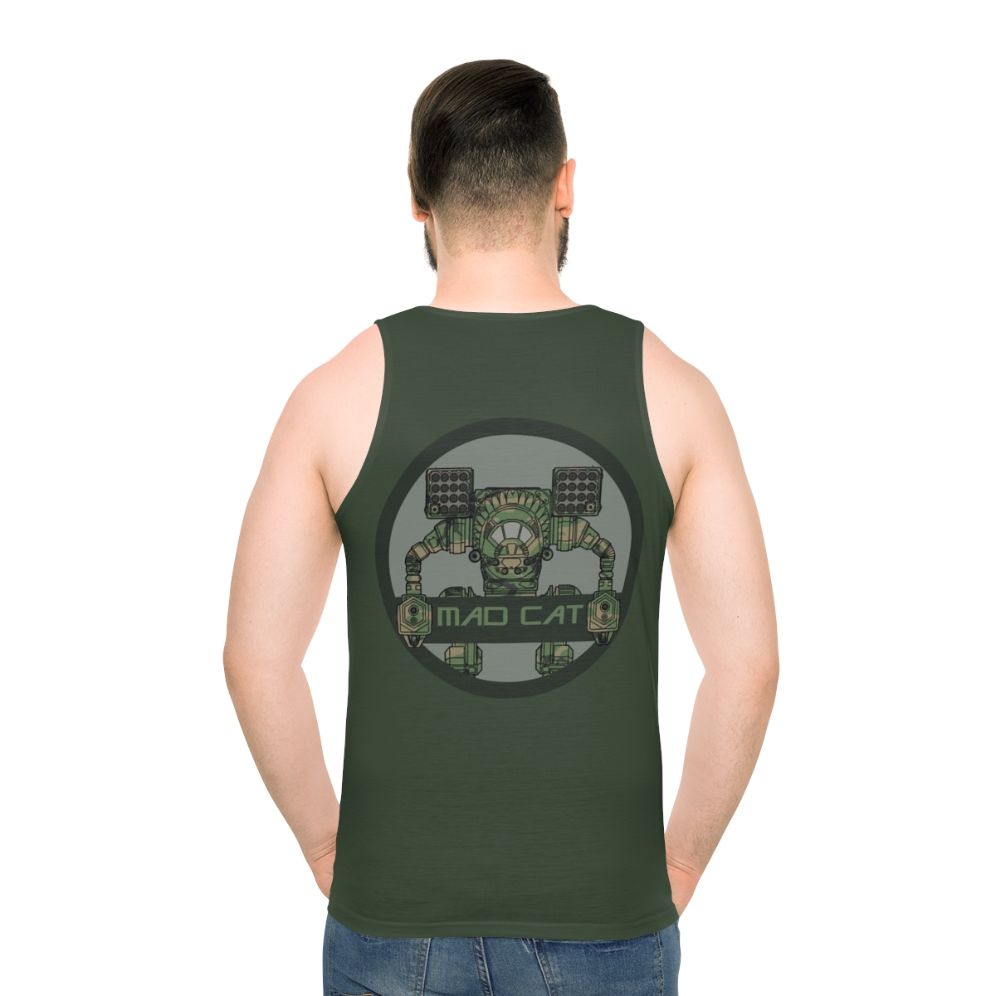 mech warrior mad cat mech camo unisex tank top