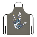 Mecha-inspired Vulcan salute design on a high-quality, durable apron for Star Trek fans