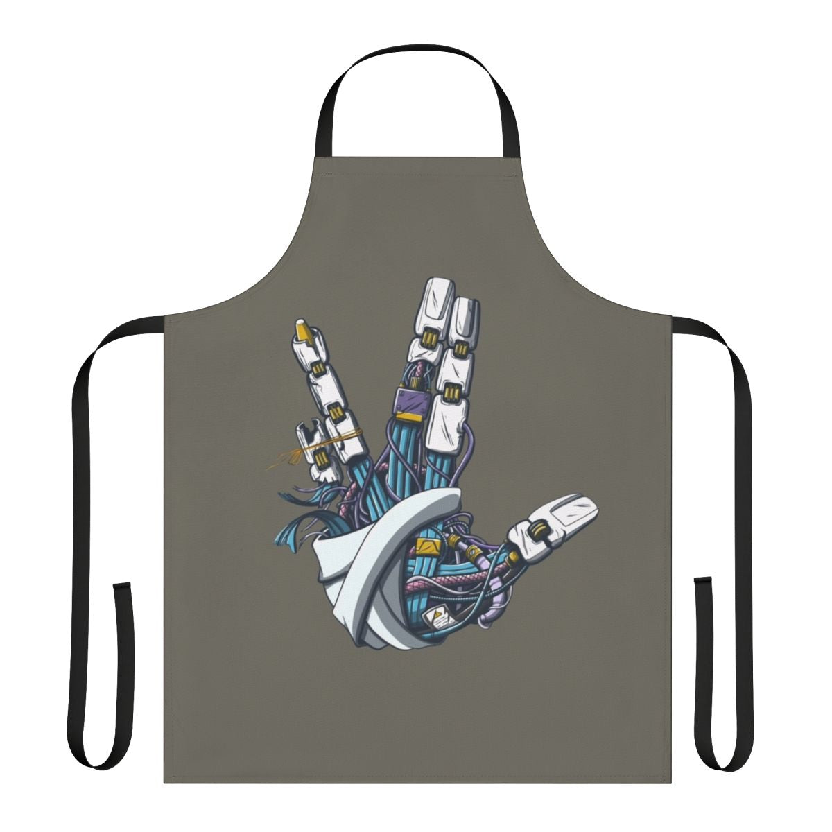 Mecha-inspired Vulcan salute design on a high-quality, durable apron for Star Trek fans