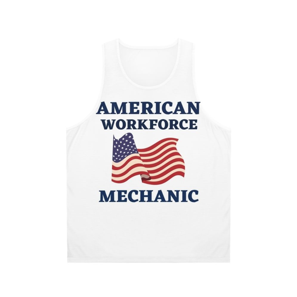 Mechanic American Workforce Unisex Patriotic Tank Top