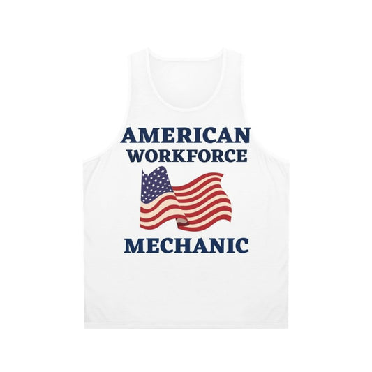 Mechanic American Workforce Unisex Patriotic Tank Top