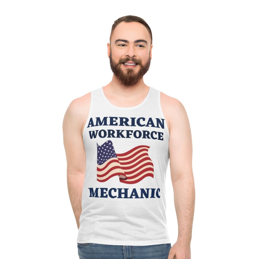 Mechanic American Workforce Unisex Patriotic Tank Top