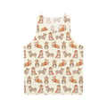 Medieval fantasy corgi dog unisex tank top