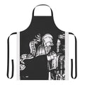 "Apron featuring Hildegard von Bingen, a medieval nun and classical music composer"