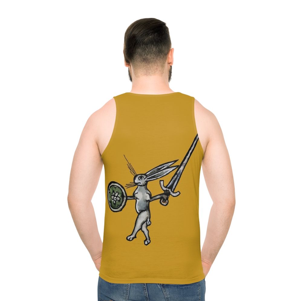 Medieval Rabbit Warrior Unisex Tank Top