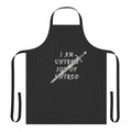 Man wearing an apron inspired by the character Uhtred from the TV series The Last Kingdom