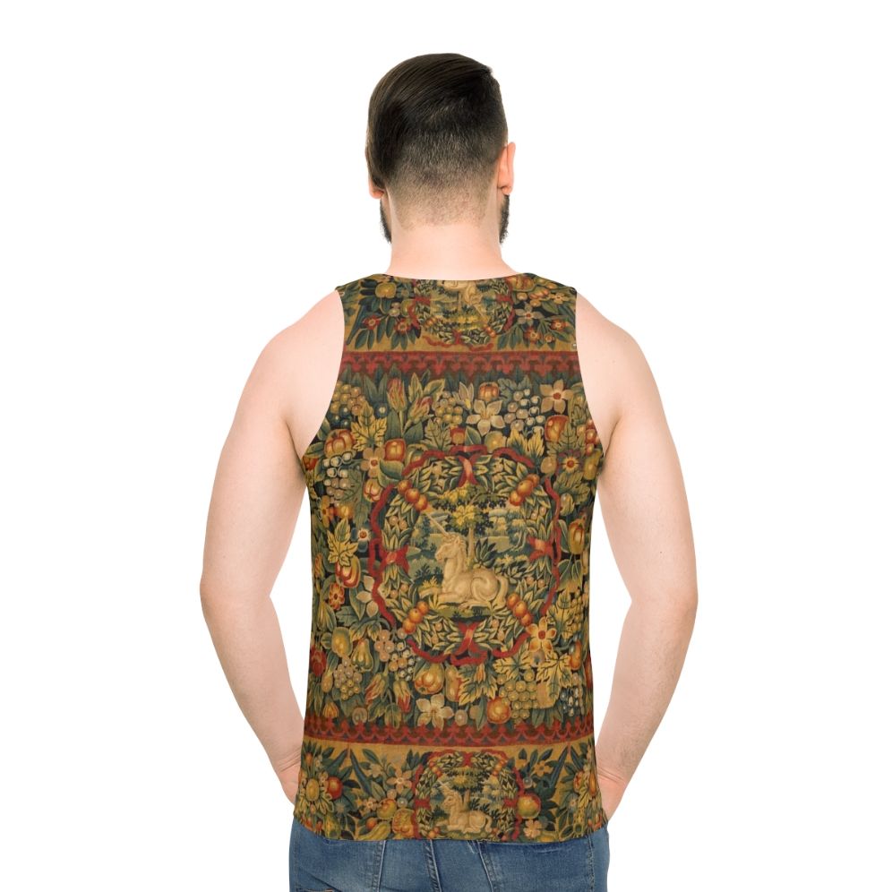 Medieval Unicorn Floral Tapestry Tank Top
